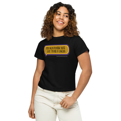 Women’s high-waisted t-shirt